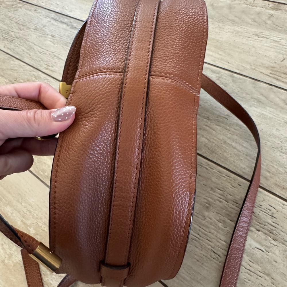 Chloe Marcie Saddle Bag in Grained Leather - Picture 4 of 14